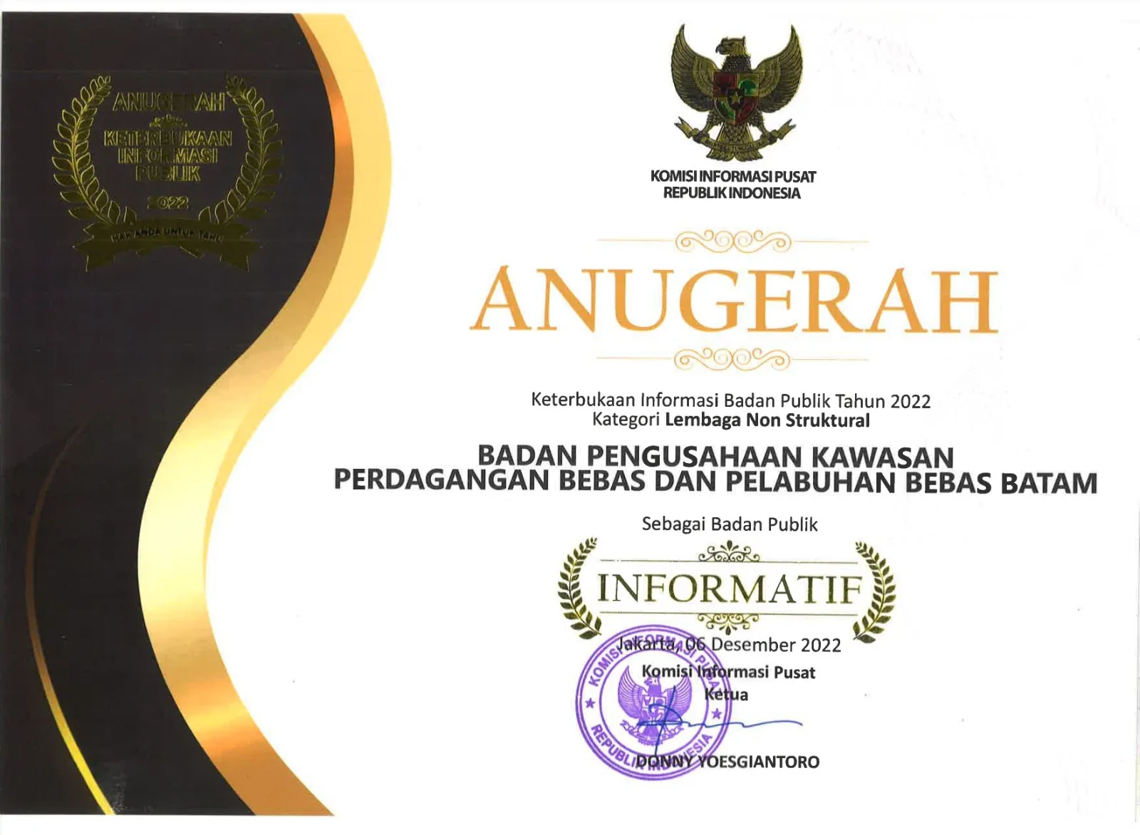 Informatif Kategori Lembaga Non Struktural